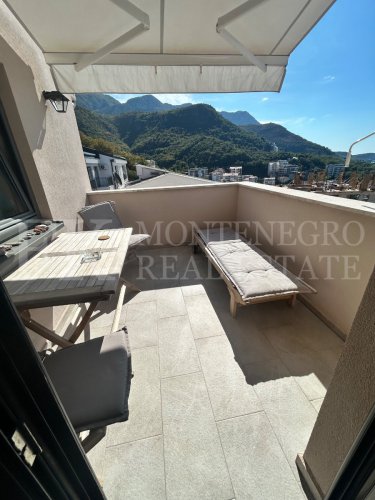 Legalized Exclusive Apartment in Pržno near Budva – 67 m² with Sea View and Underground Garage Parking