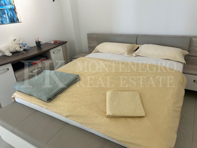 Legalized Exclusive Apartment in Pržno near Budva – 67 m² with Sea View and Underground Garage Parking